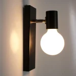 Modern Led Iron Wall Lamp Indoor Lighting Fixture Sconce Corridor Aisle Hall Bedroom Kitchen Rectangular Base Decorative Lights 1