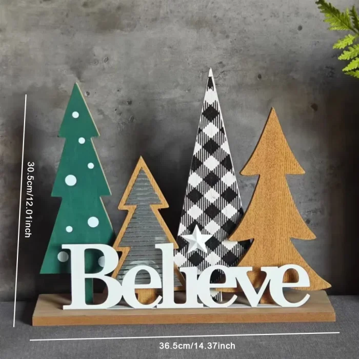 American Christmas Tree Shape Ornaments Living Room Bedroom Dining Table Landscaping Crafts Christmas Decoration Accessories 6