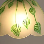 LED Glass Chandelier Restaurant All-copper Retractable Bar Island Chandelier Bedroom Bedside Retro Decorative Lamp 4