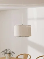 Fabric Chandelier Restaurant Bedroom Chandelier Japanese Retro Creative Linen Bar Counter Handmade Art Lamps 6