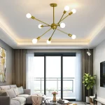 Modern LED Ceiling Chandelier Light Living Room Bedroom Industrial Sputnik Chandeliers Pendant Lamp Creative Home Lighting Decor 6