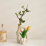 Nordic Ins Ceramic Vase Ornaments Living Room Bedroom Porch Desktop Flower Arrangement Container Home Decoration Accessories 3