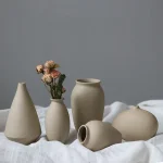 Nordic Ceramics Mini Vase Home Decoration Accessories Living Room Desktop Flower Arrangement Wedding Vases for Table Decorations 1