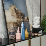 Ceramic vase Morandi color system Nordic ins  arrangement dried flowers modern dining table small furnishings home furnishings 2