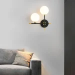 LED Modern Indoor Glass Ball Wall Light For Living Room Bedroom Bedside Lamp Interior Wall Sconce Glass Globe Lighting G9 Bulb 3