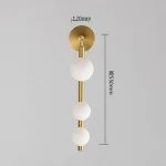 Glass Wall Lamp Simple Light Luxury Hotel Mirror Headlight Living Room Background Wall Bedroom Bedside Lamp G9 6