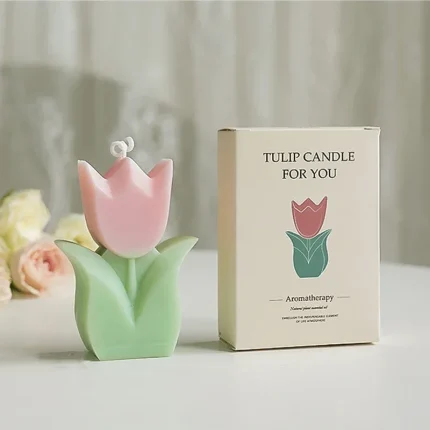 Creative wedding guest gift candles tulip flower aromatherapy candle aesthetic room decor aromatic candles girl birthday gifts 1