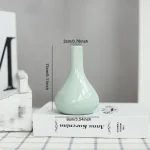 Candy Color Mini Ceramic Vase Living Room Desktop Green Plants Hydroponic Home Decoration Can Be Used As Aromatherapy Bottle 4