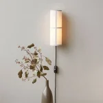 Cloth wall lamp with plug living room aisle bedroom bedside lamp homestay decorative atmosphere lamp 1