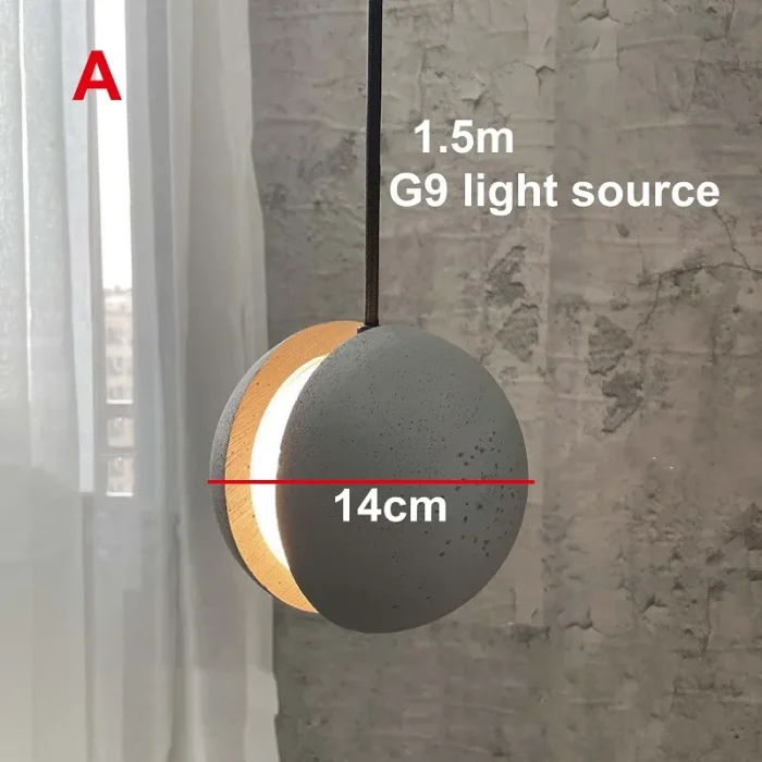 Retro Old Chandelier Industrial Style Bar Cement Small Chandelier LED Decorative Planet Chandelier Bedside Lamp 6
