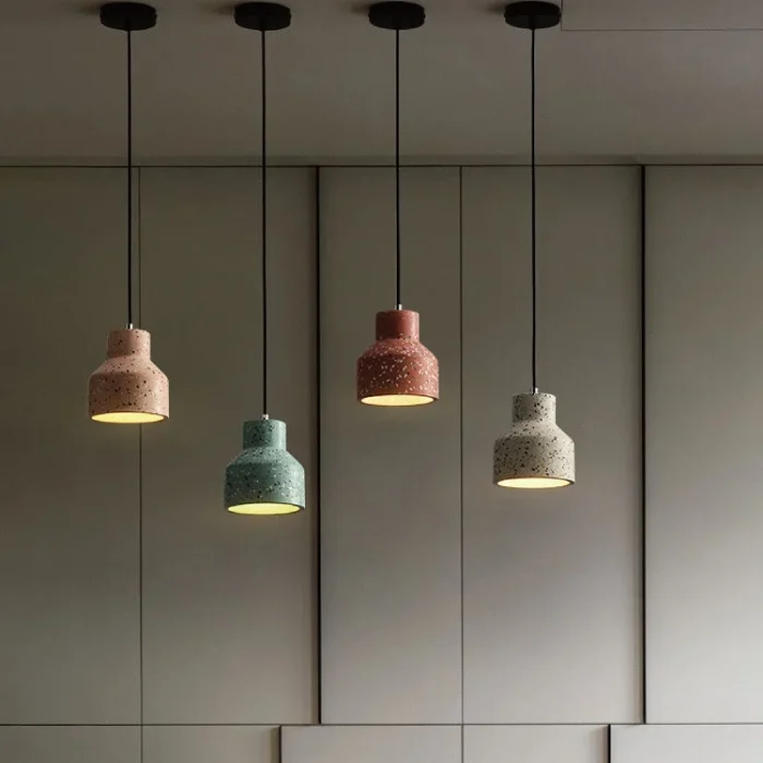 E27 Creative Nordic Living Room Small Chandelier Industrial Cement Personality Restaurant Bar Study 3