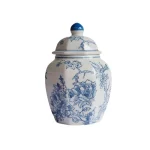 Nordic Retro Blue and White Porcelain Vase Living Room Bedroom Dining Table Flower Arrangement Container Wedding Decoration Vase 5