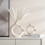 Modern Ceramic Wreath Vase Ornaments Home Living Room Homestay Hotel Tabletop Flower Arrangement Art Vase Christmas Decoration 3