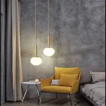 Modern Bedroom Bedside Glass Chandelier Restaurant Bar Cafe Decorative Light LED Cloakroom Study Light 3