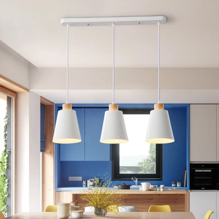 PHYVAL Nordic Pendant Lamp simple Creative Modern Pendant Light White lampshade E27 Bedroom Restaurant Living Room Lighting 1
