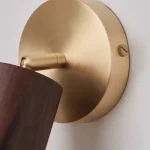 LED Wall Lamp Bedroom Living Room Background Wall Lamp Nordic Solid Wood Corridor Aisle Decorative Lamp Bedside Lamp 5