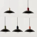 Simple Restaurant Chandelier Macaron Bar Cafe Bedroom Bedside Study Lamp Designer Minimalist Pendent Light 5