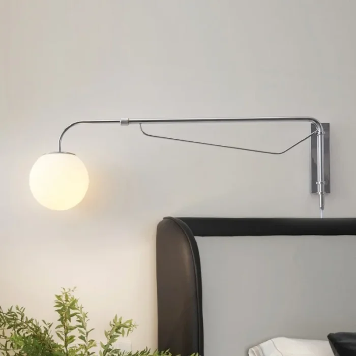 Long Arm Swing Arm Wall Lamp Bedside Lamp Dining Room Rotating Scalable Wall Lamp Bedroom Wall Lamp Decoration Lamp 4