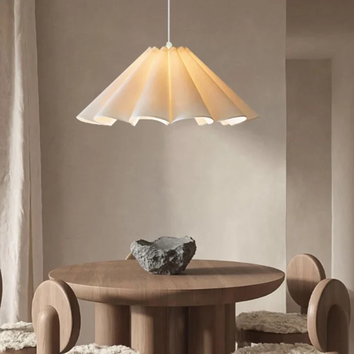 Lower Petals Cream Chandelier LED Indoor Pendant Lamp for Living Room Bedroom Dining Room Bar Simple Modern Lights 2
