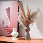 Nordic Ins Circle Ceramic Vase Ornaments Living Room Bedroom Dining Table Flower Arrangement Container Wedding Vase Decoration 1