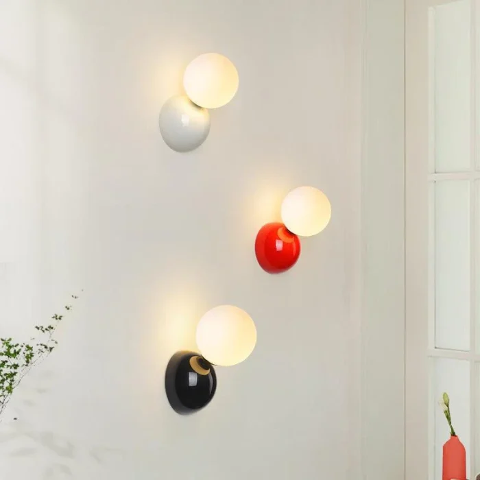 Nordic LED Wall Lamp Cream Cucurbit Flare Light For Bedroom Bedside Living Room Hallway Staircase Aisle Balcony Home Decorations 3