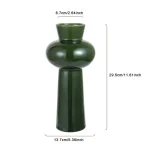 Nordic Retro Ceramic Green Vase Ornaments Living Room Porch Bedroom Flower Arrangement Container Crafts Wedding Vase Decoration 6