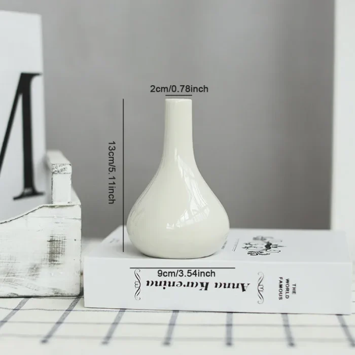 Candy Color Mini Ceramic Vase Living Room Desktop Green Plants Hydroponic Home Decoration Can Be Used As Aromatherapy Bottle 5