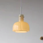 Nordic Glass pendant light restaurant medieval flower bud lamp Nordic study Simplicity cafe table bar table pendant lamp 3