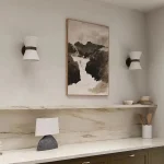 Cloth wall light reading light simple living room bedroom headboard aisle light Japanese atmosphere Wall lamp 5