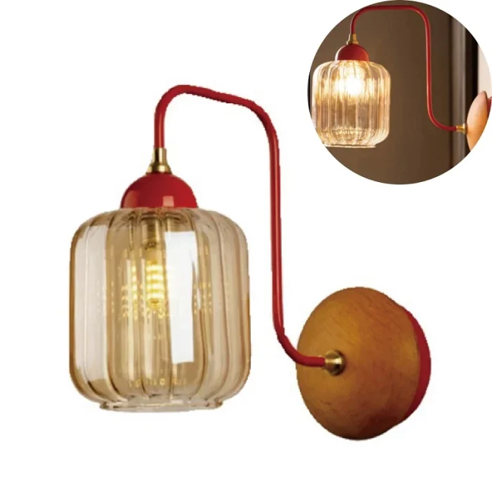 Bedroom Bedside Wall Lamp Stained Glass Living Room Background Wall Lamp Simple Corridor Aisle Decorative Lamp 3