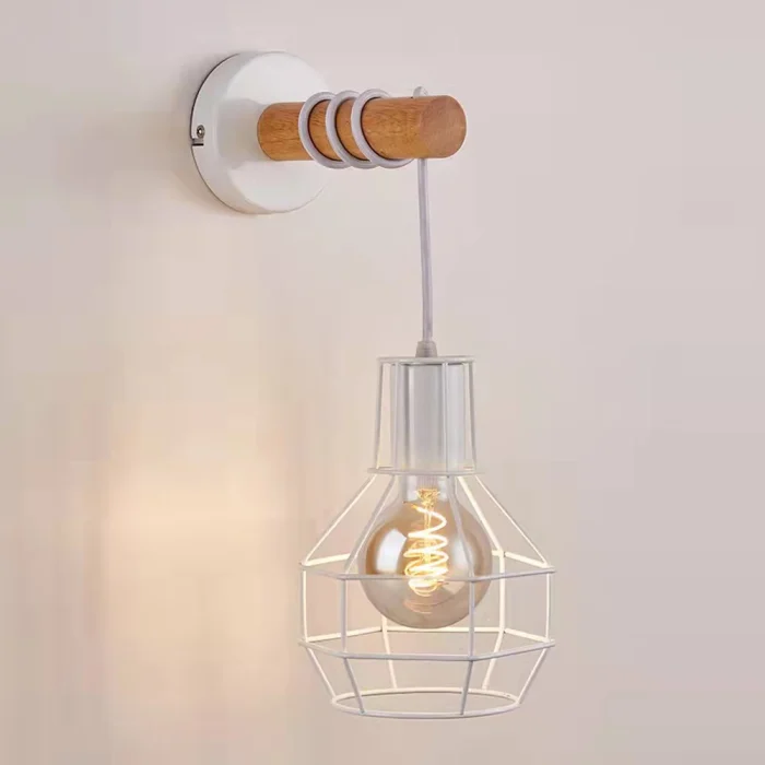 Vintage Industrial Wall Light Shade Ceiling Lifting Pulley Retro Loft Bedside Lamp Adjustable Wall Sconce Lighting Home Decor 6
