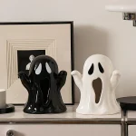Creative Ceramic Ghost Tissue Box Ornaments Living Room Bedroom Dining Table Carton Storage Crafts Halloween Gifts Decoration 5