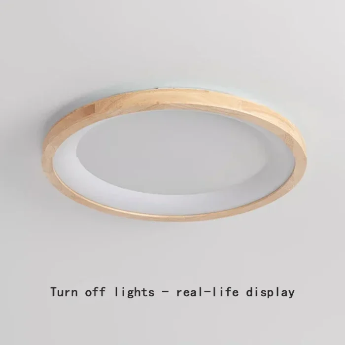 Nordic Wooden Ceiling Light Hanging Lamps LED Ceiling Bedroom Study Rooms Aisle Balcony Room Decor Log Home Fixture Illumination 6
