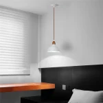 Nordic E27 Pendant Lights Industrial Hanging Lamp Indoor Lighting for Living Dining Room Kitchen White Black Suspension Light 6