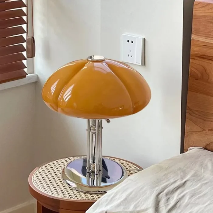 Nordic Modern Table Lamp Retro Bedroom Living Room Pumpkin Lamp Study Bedside Table Lamp Atmosphere Lamps 1