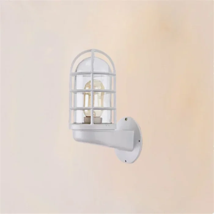 Retro Glass Wall Lamp Vintage Industrial Luster Wall Light Home Decor Light Fixture For Loft Aisle Bar Indoor Courtyard Outdoor 4