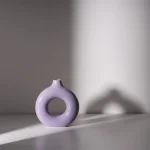 Nordic Ins Circle Ceramic Vase Ornaments Living Room Bedroom Dining Table Flower Arrangement Container Birthday Gift Decoration 2