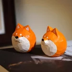 Creative Handmade Wood Carving Doggy Sculpture Ornaments Living Room Bedroom Office Desktop Animal Statue Crafts Birthday Gifts 1
