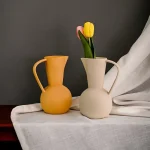 Nordic Ins Ceramic Vase Home Decoration Ornaments Crafts Vegetarian Ceramic Flower Pot Art Vases Home Decoration Ornament Gifts 1