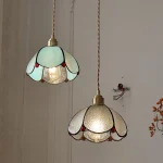 Handmade Retro Brass Chandelier Nordic Small Fresh Restaurant Cafe Bay Window Four Leaf Clover Chandelier Decorative Lamps 2