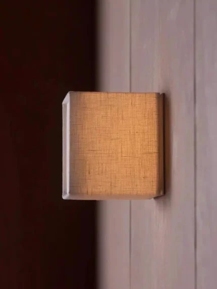 Square cloth wall lamp staircase decorative ambiance bedroom aisle light tea room homestays living room background wall 2