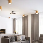 Solid wood led ceiling light original wood color downlight aisle balcony decoration living room bedroom creative modern simple 5