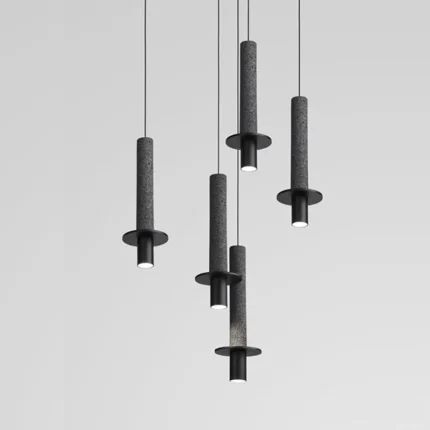 Nordic Creative LED Bedroom Bedside Lamp Personality Simple Bar Restaurant Cafe Terrazzo Retro Small Chandelier 1