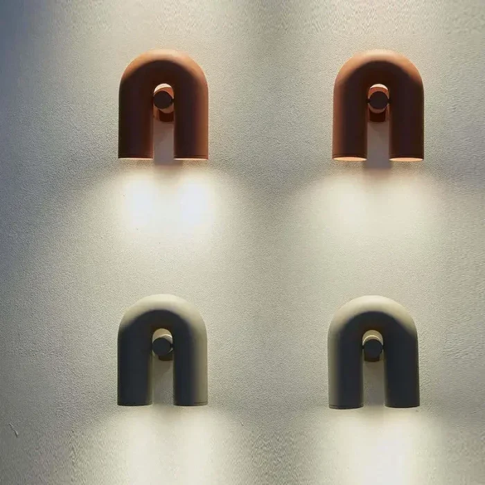 LED Nordic Wall Light U Shaped Art Lamps For Bedroom Bedside Living Room Corridor TV Background Home Indoor Simple Decor Fixture 4
