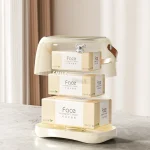 Cream Colored Trendy And Violent Bear Home Living Room With Handle Spring, Light Luxury, High-End Creative Desktop Tissue Box 5