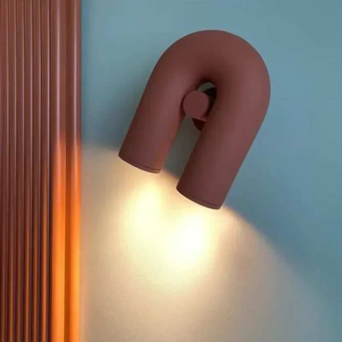 LED Nordic Wall Light U Shaped Art Lamps For Bedroom Bedside Living Room Corridor TV Background Home Indoor Simple Decor Fixture 3