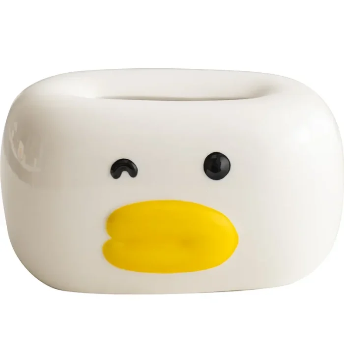 Creative Big Mouth Duck Ceramic Tissue Box Ornaments Living Room Bathroom Paper Box Tissue Box Cover Home Decoration Accessories 5