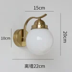 Small Stained Glass Wall Lamp Aisle Mirror Front Bedroom Bedside Lamp Staircase Lamp Hallway Hallway Hallway Atmosphere Lamp 6