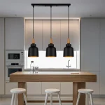 Modern Minimalist E27 Pendant Lights for Lving Room Bar Cafe Restaurant Decor Wood Aluminum Hanging Lamp Lighting Luminaire 4