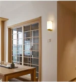 Wood Wall Lamp Sconce Decorative Home Office Restaurant Hotel Bathroon Mirror Lighting Nordic Indoor Aisle Bedroom Wall Light 2